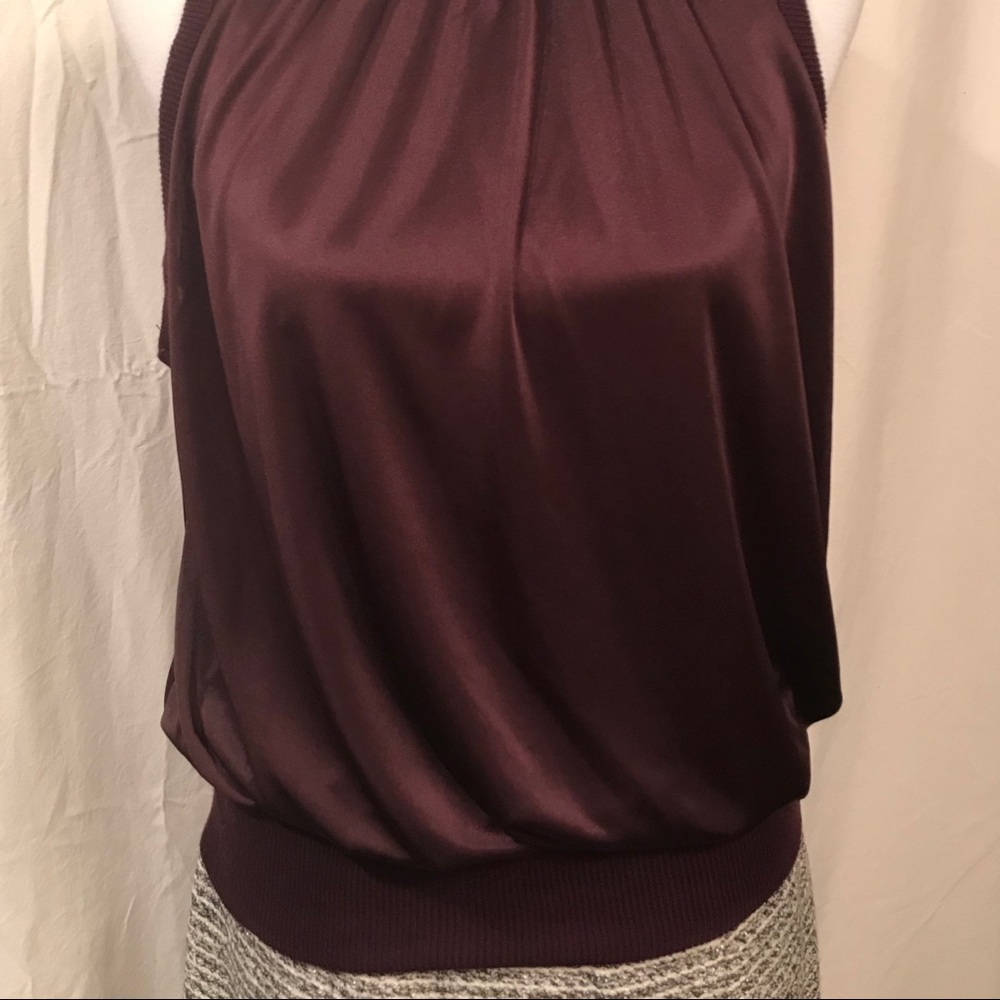 Adrianna Papell Maroon Dressy Top - Picture 4 of 8